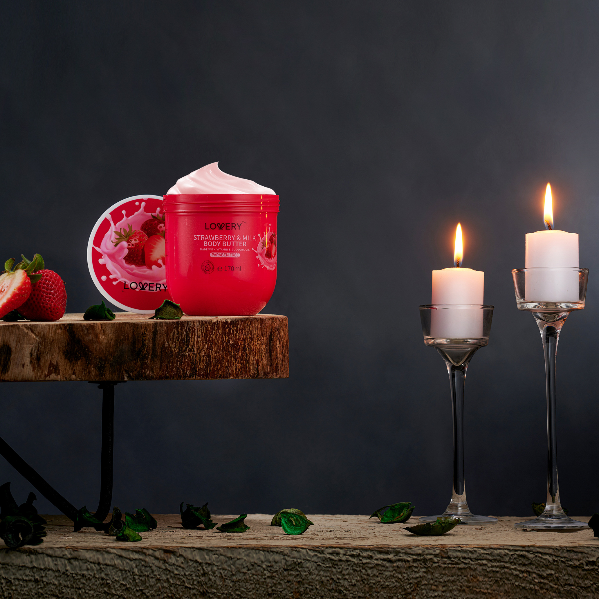 Lovery Strawberry Milk Body Butter - 12oz Ultra-hydrating Shea Butter Body Cream