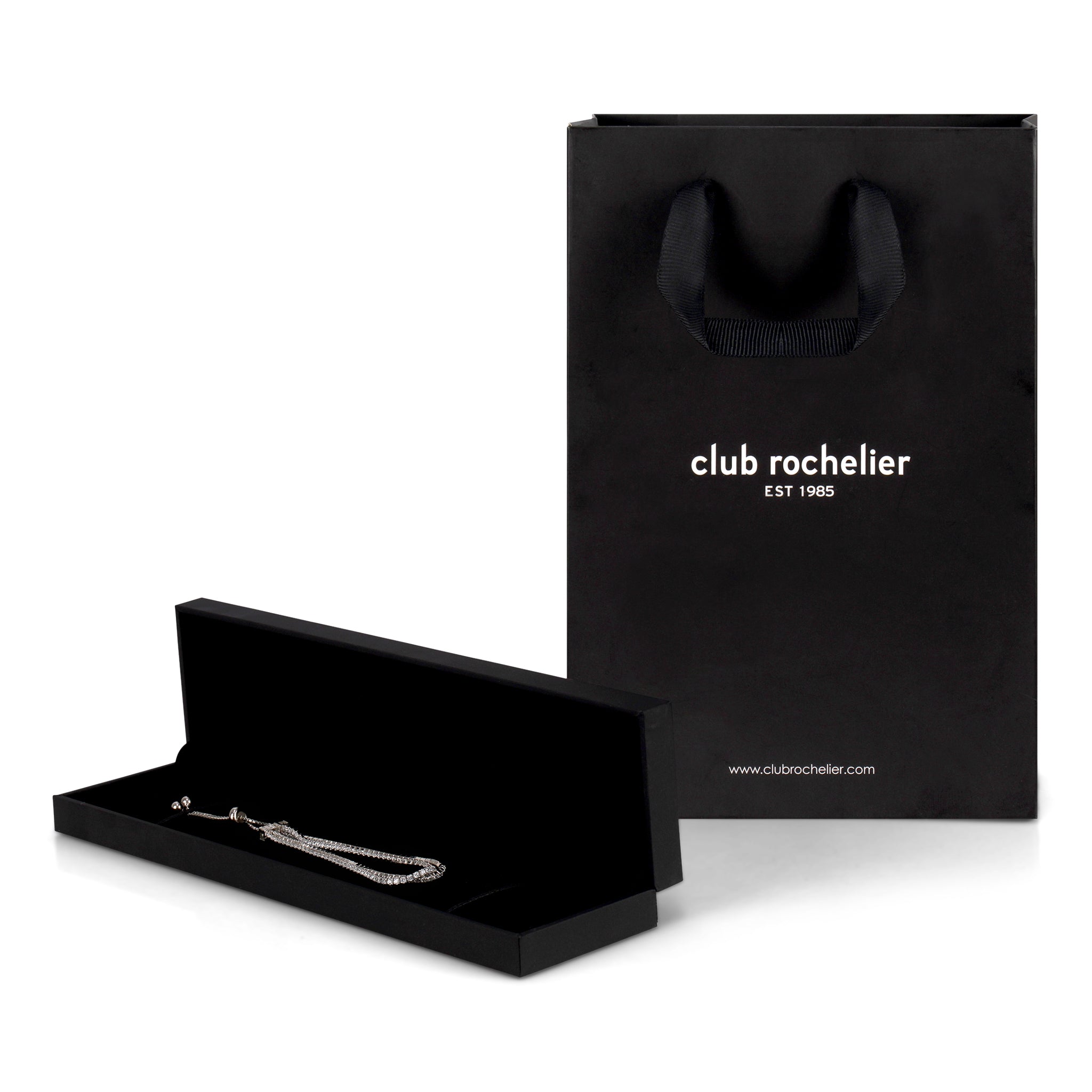 Club Rochelier 5A Cubic Zirconia Double Strand Bracelet