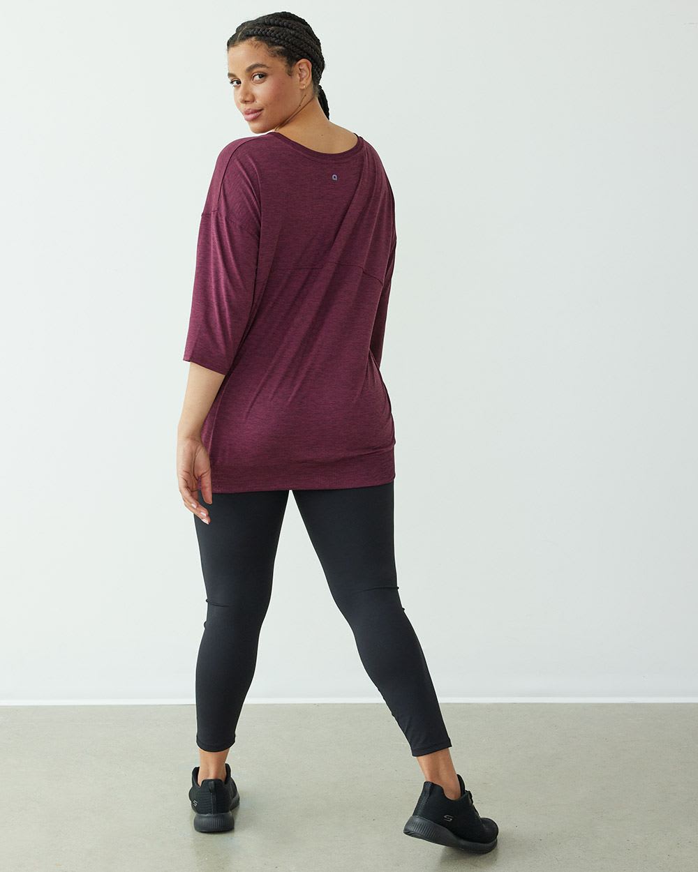 Long-Sleeve Crew-Neck Tunic, Dry Lux Hyba
