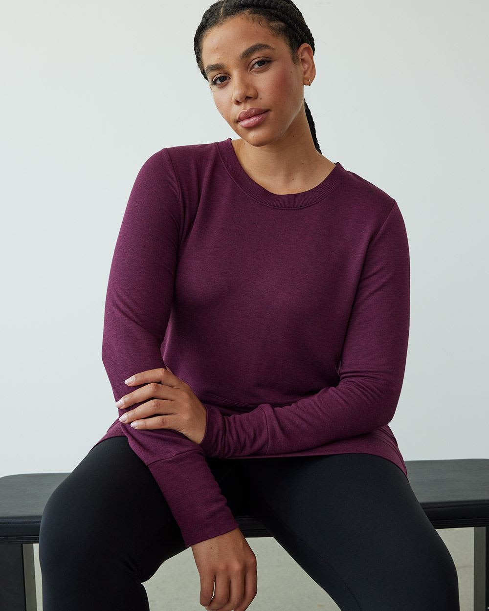 Long-Sleeve Tunic with Kangaroo Pocket, Hyba