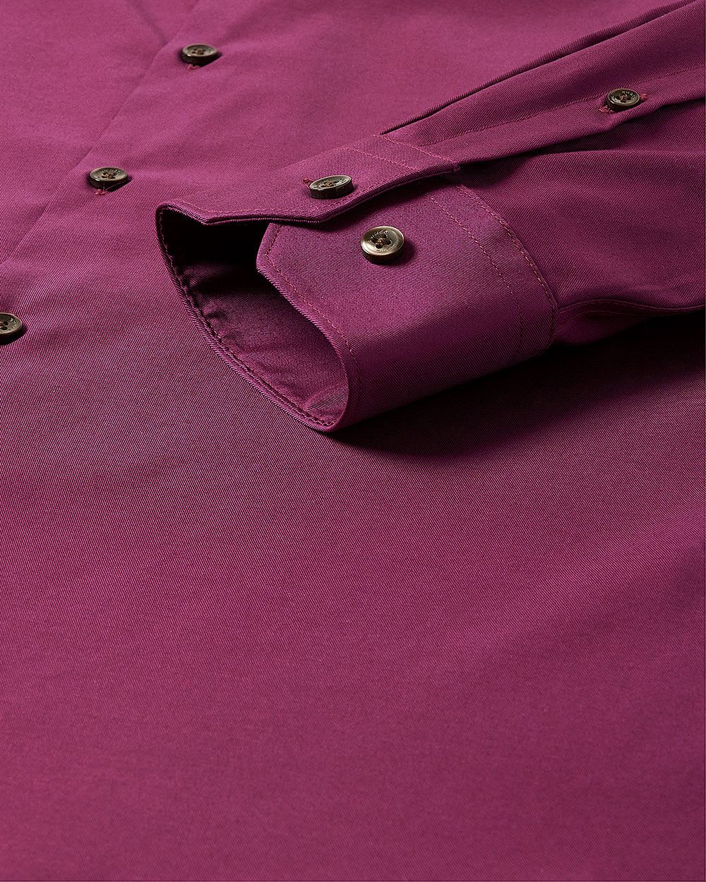 Slim-Fit Solid Sateen Dress Shirt