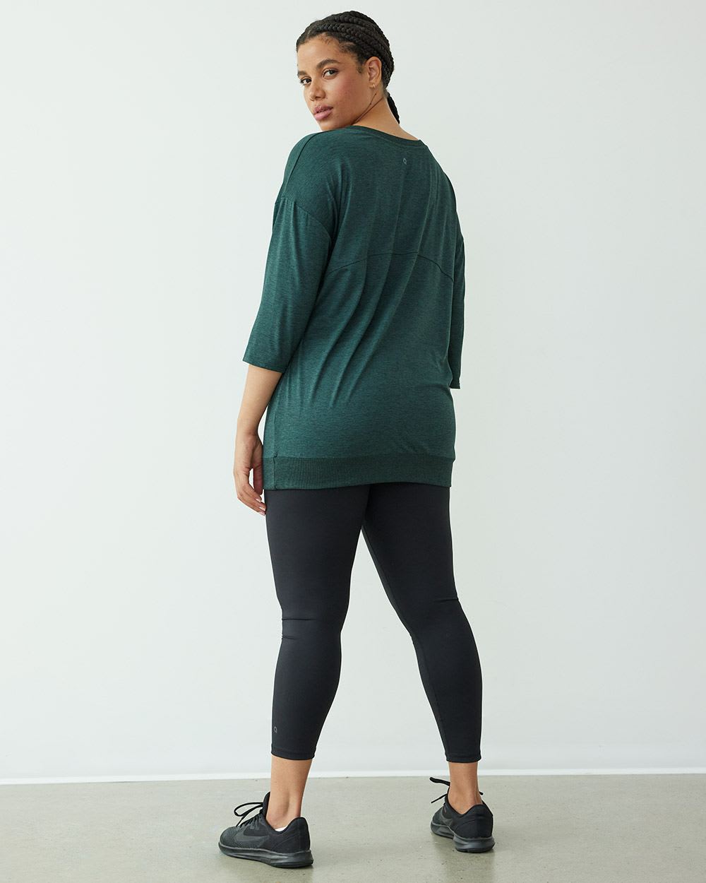 Long-Sleeve Crew-Neck Tunic, Dry Lux Hyba