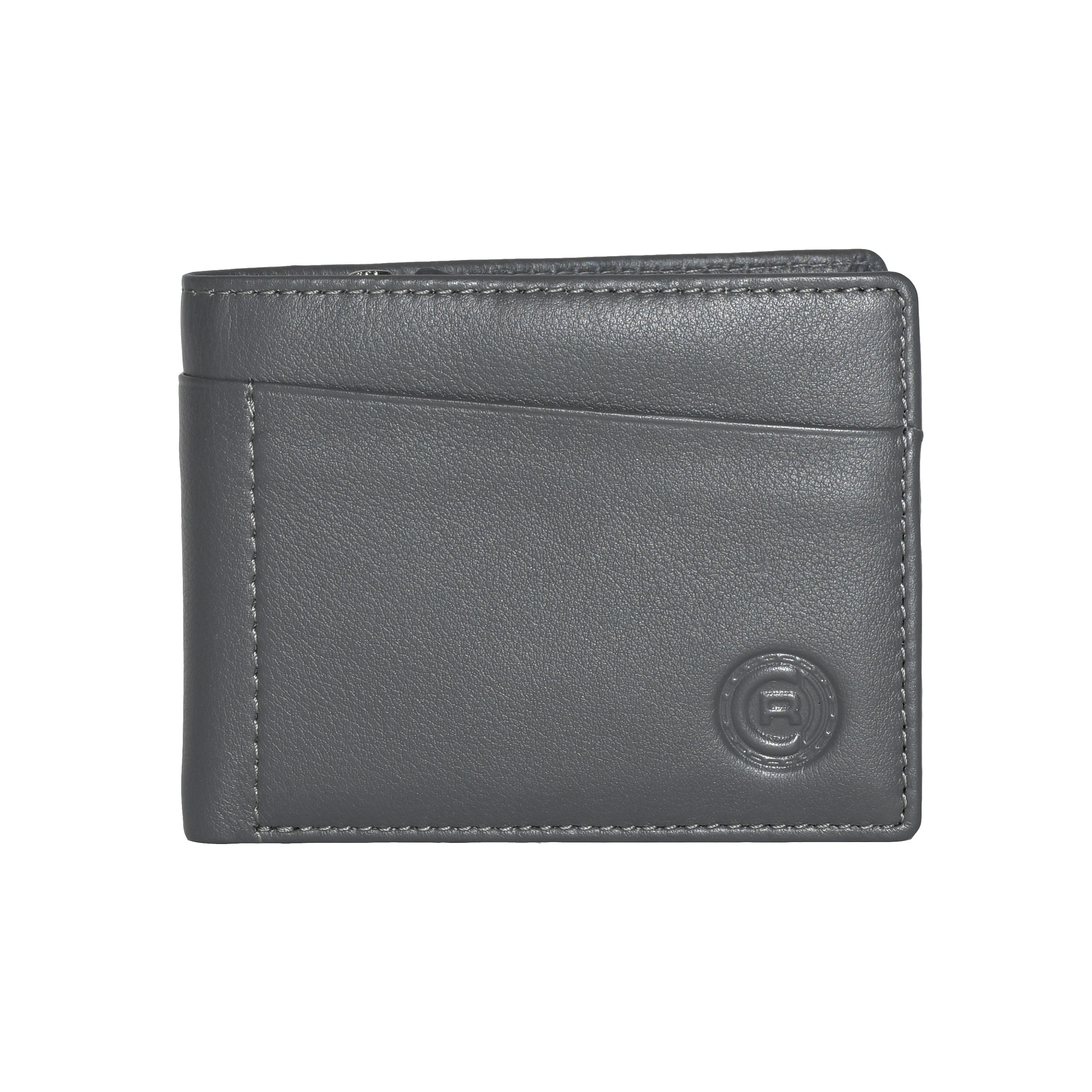 Club Rochelier Men's Slim Wallet with Zippered Pocket