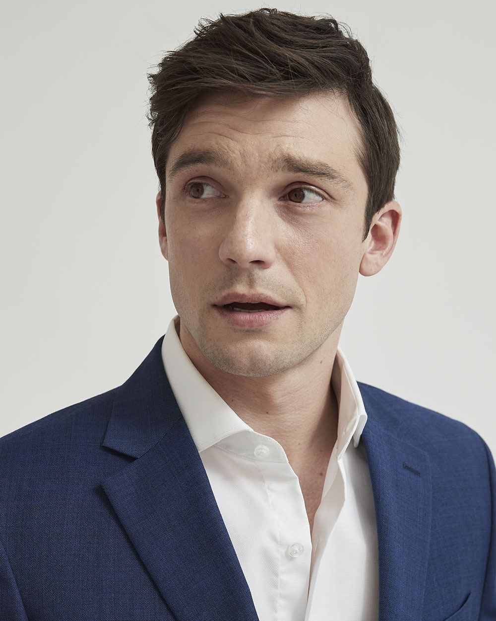 Medium Blue Wool Essential Blazer