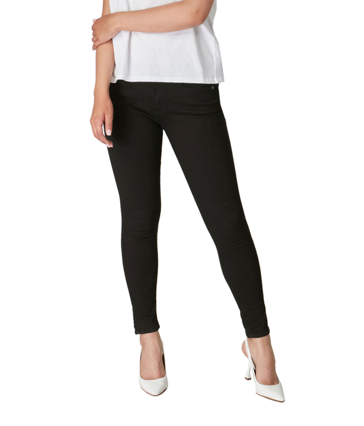 Lola Jeans Alexa-BLK High Rise Skinny Jeans