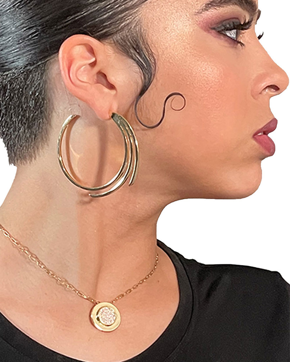 Azalea Pave Coin Pendant Necklace - Syd + Pia NYC™