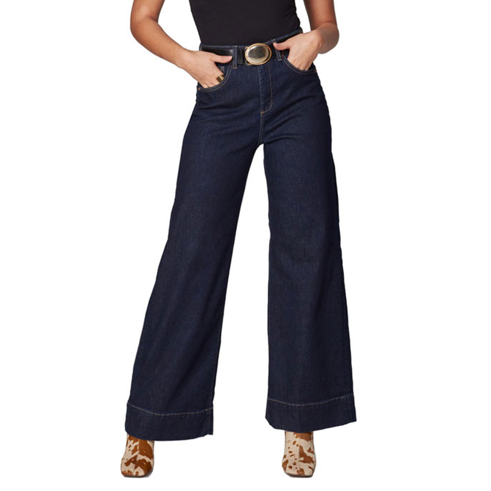 Lola Jeans MILAN-DRB High Rise Wide Leg Jeans