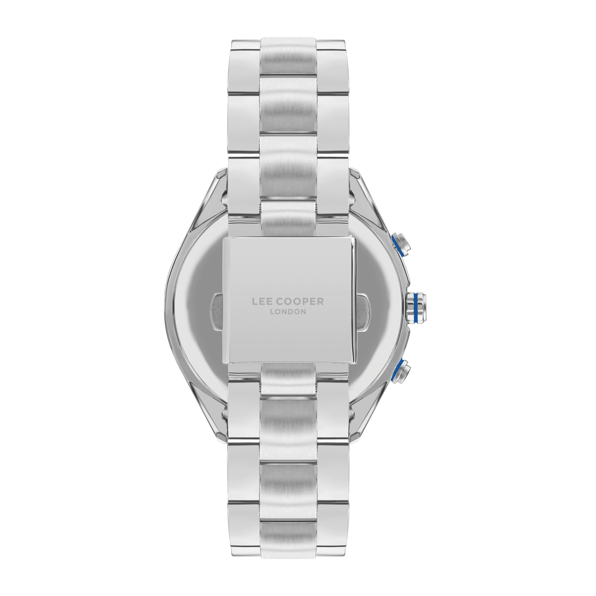 LEE COOPER-Men's Silver 46mm watch w/White Dial