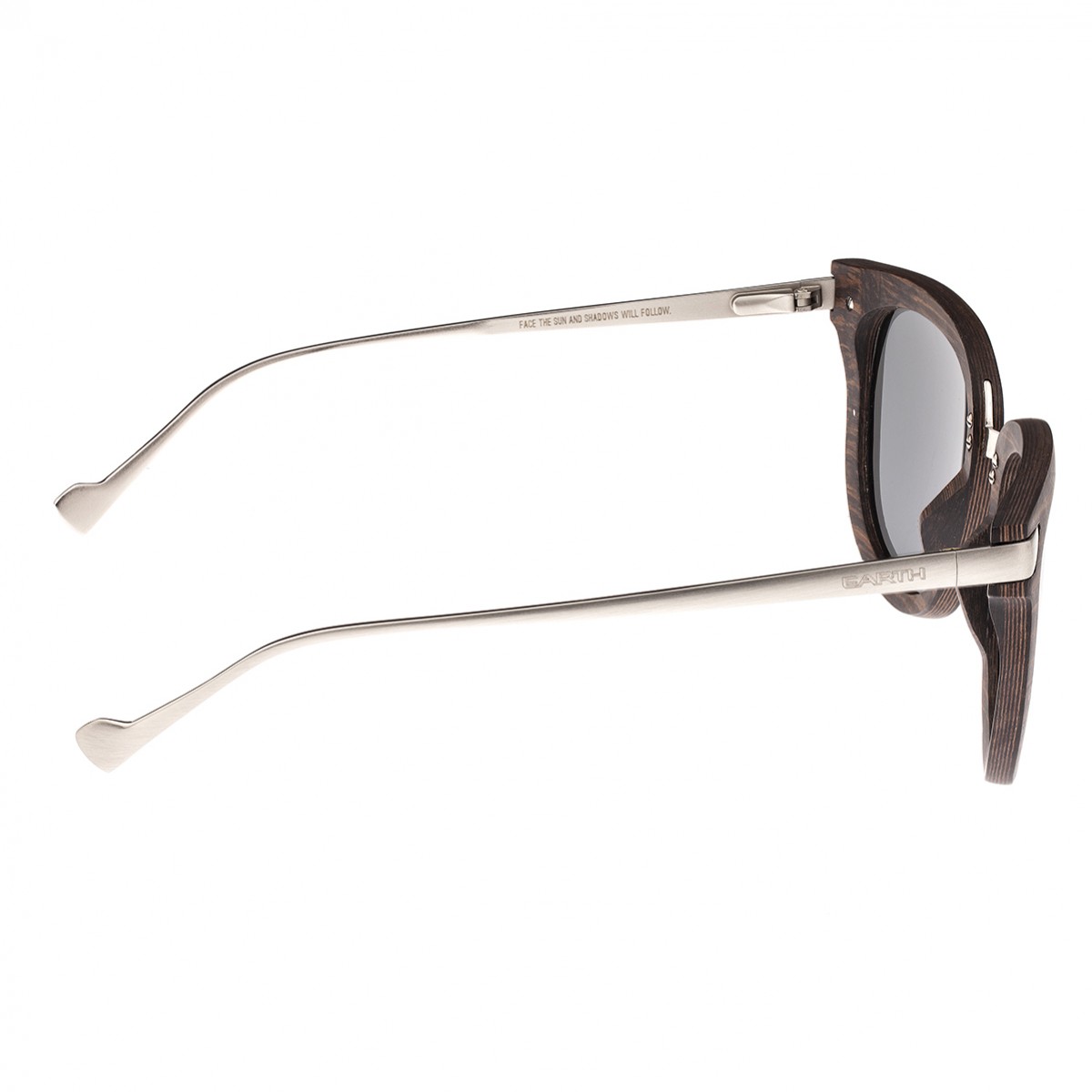 Earth Wood - Nissi Polarized Sunglasses - Mahogany/Black