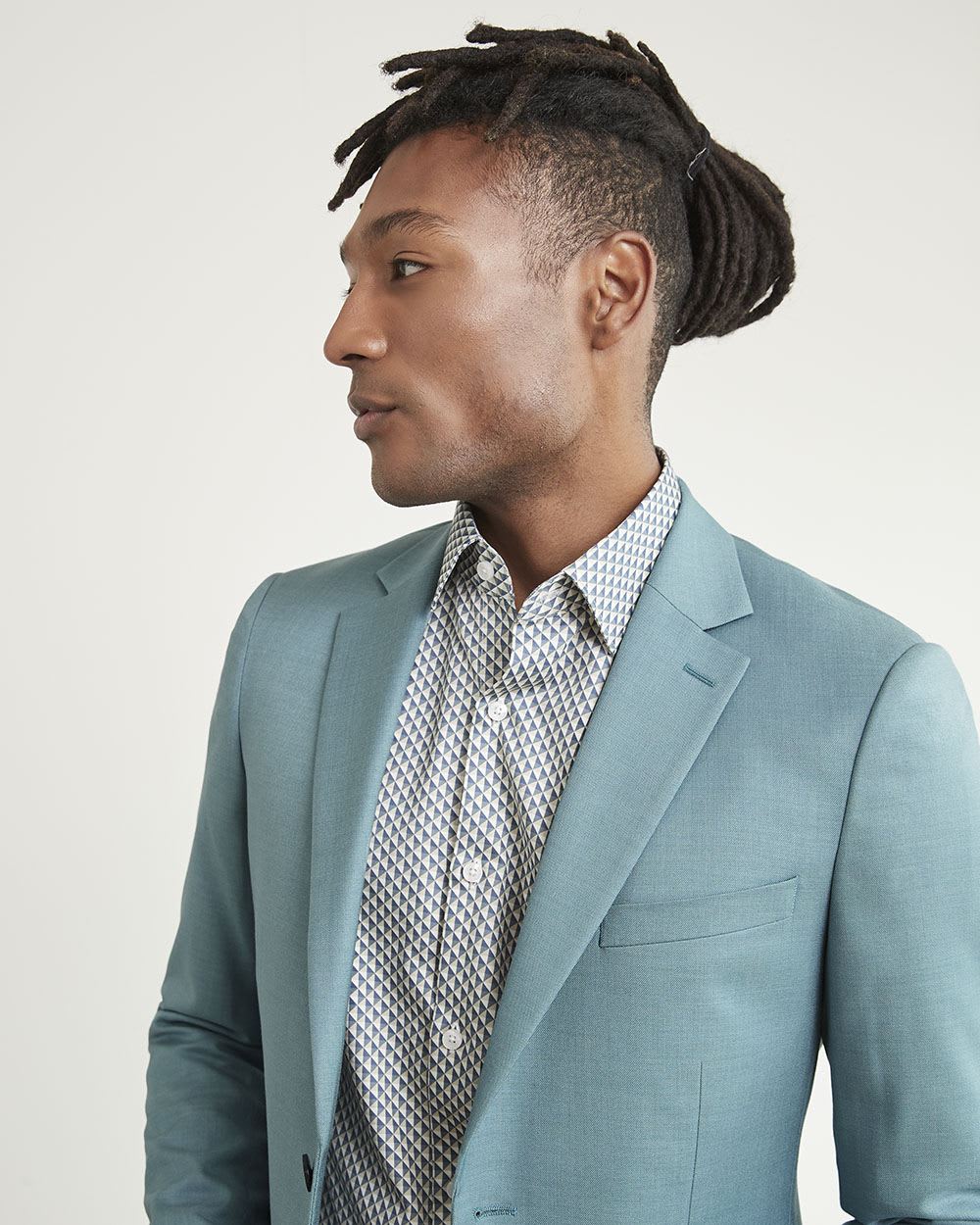 Slim-Fit Blue Suit Blazer