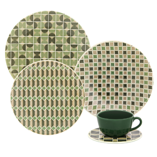 Oxford Unni Piastrella 20 Pieces Dinnerware Set Service for 4