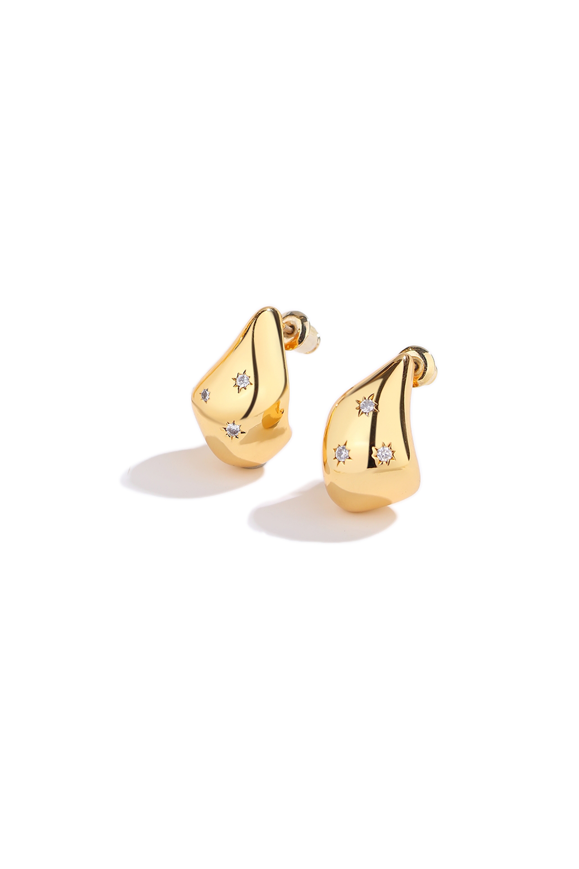 Classicharms-Geometrical Star Drop Shape Studs