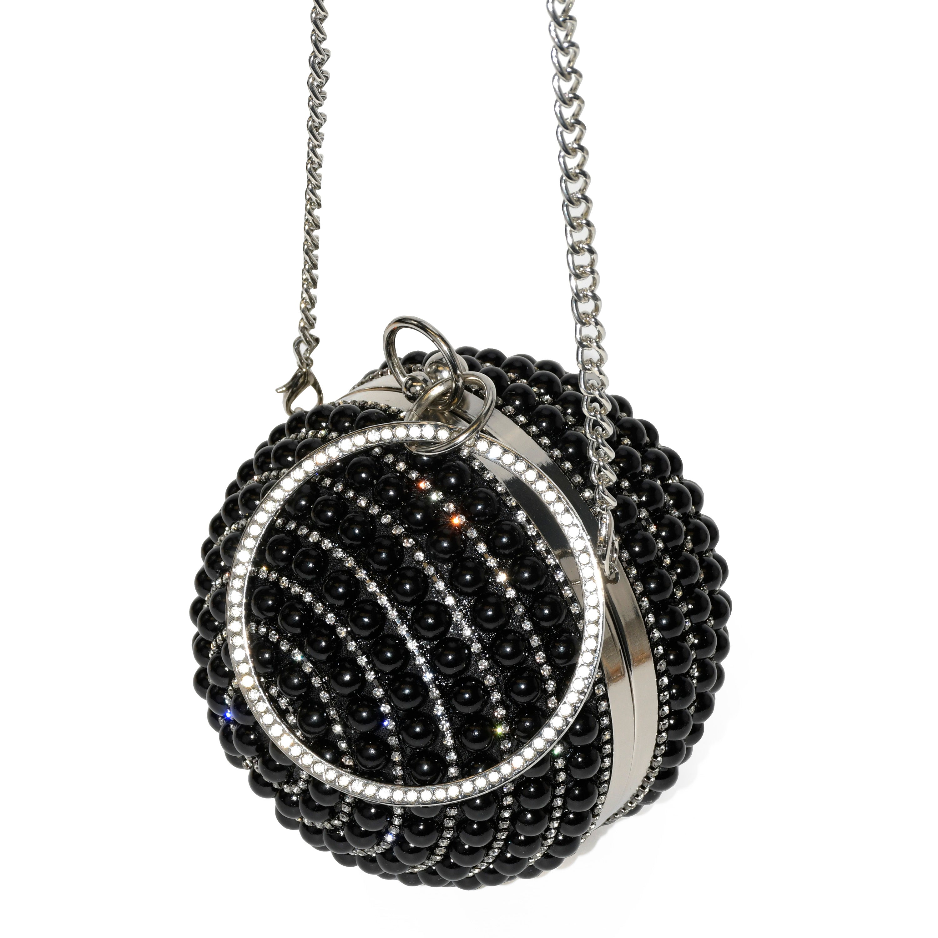 Club Rochelier Round Beaded Evening Bag