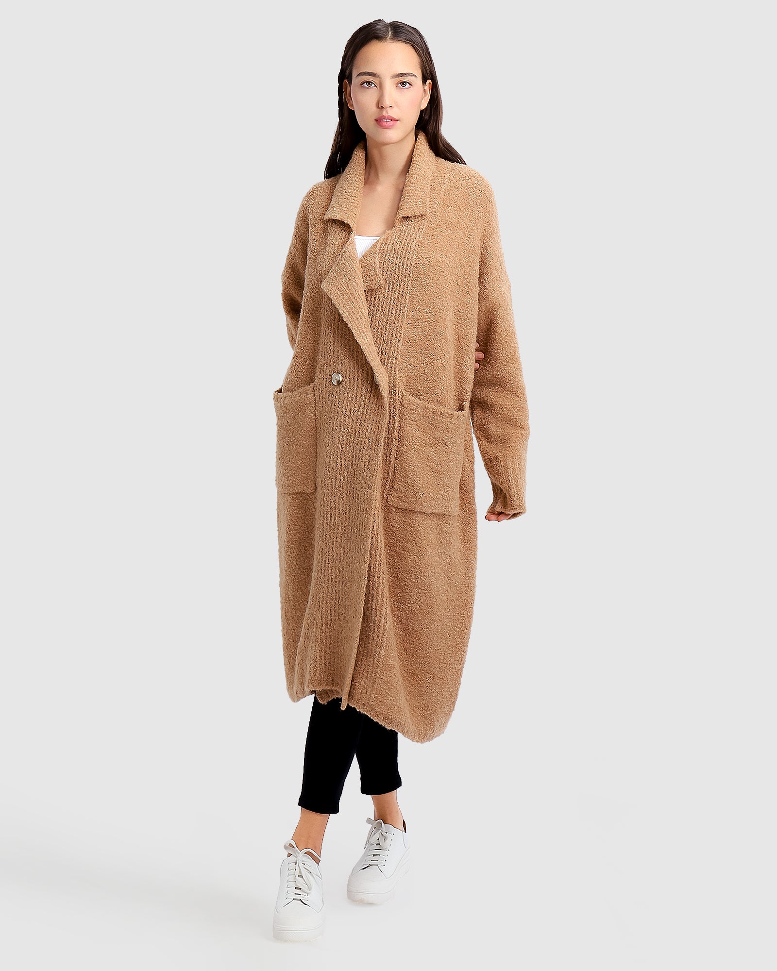 Belle & Bloom Born To Run Sustainable Sweater Coat