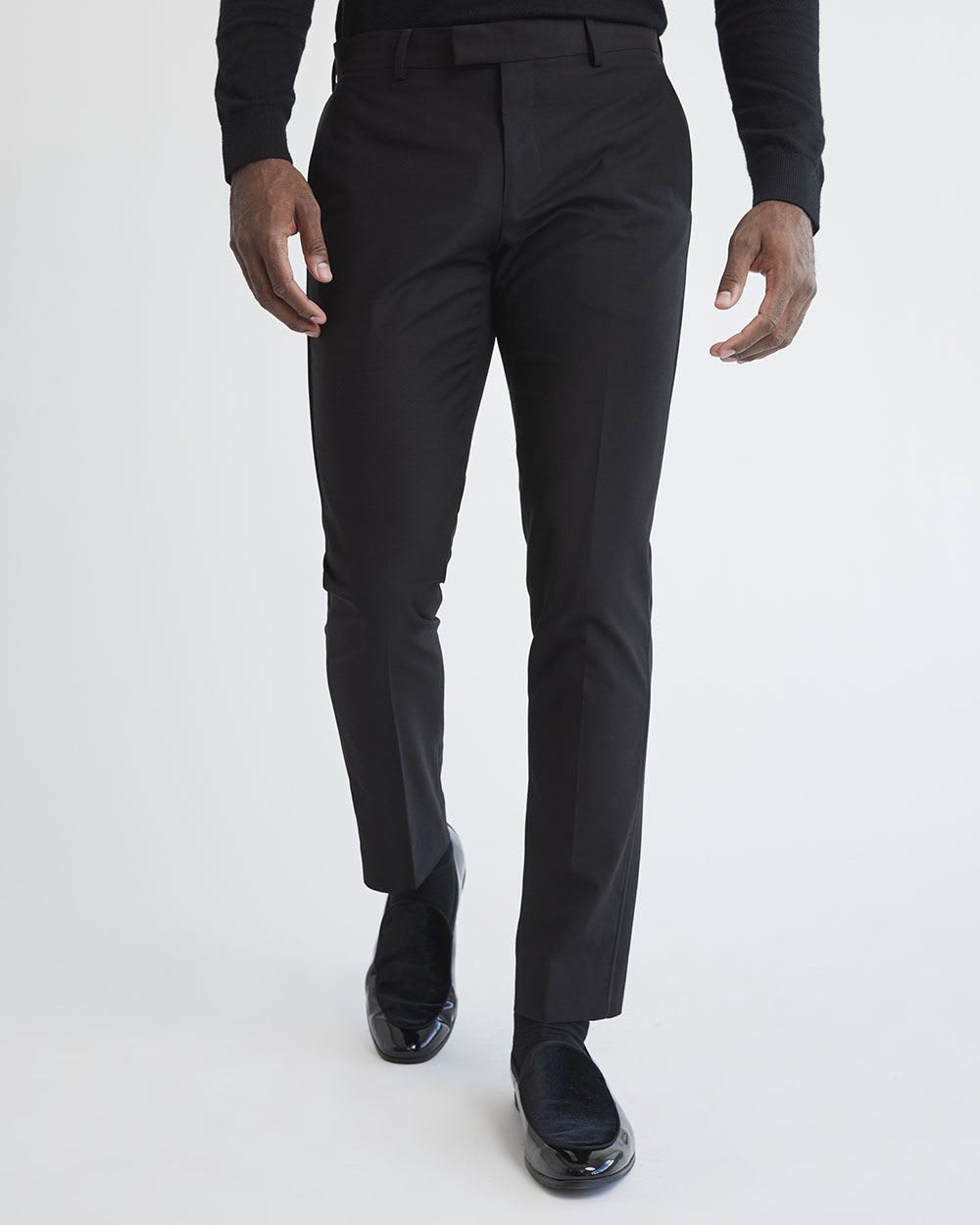 Slim-Fit Black Tuxedo Pant