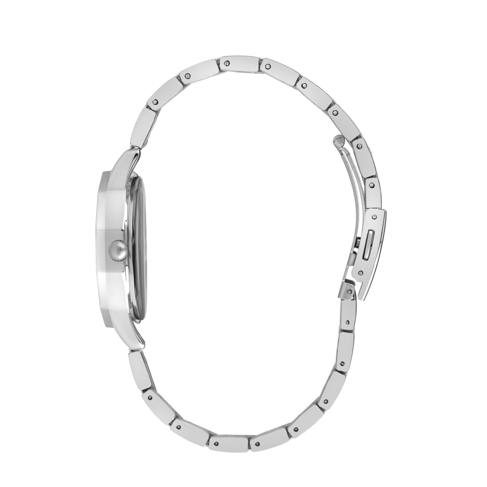 LEE COOPER-Women's Silver 32mm watch w/White Dial
