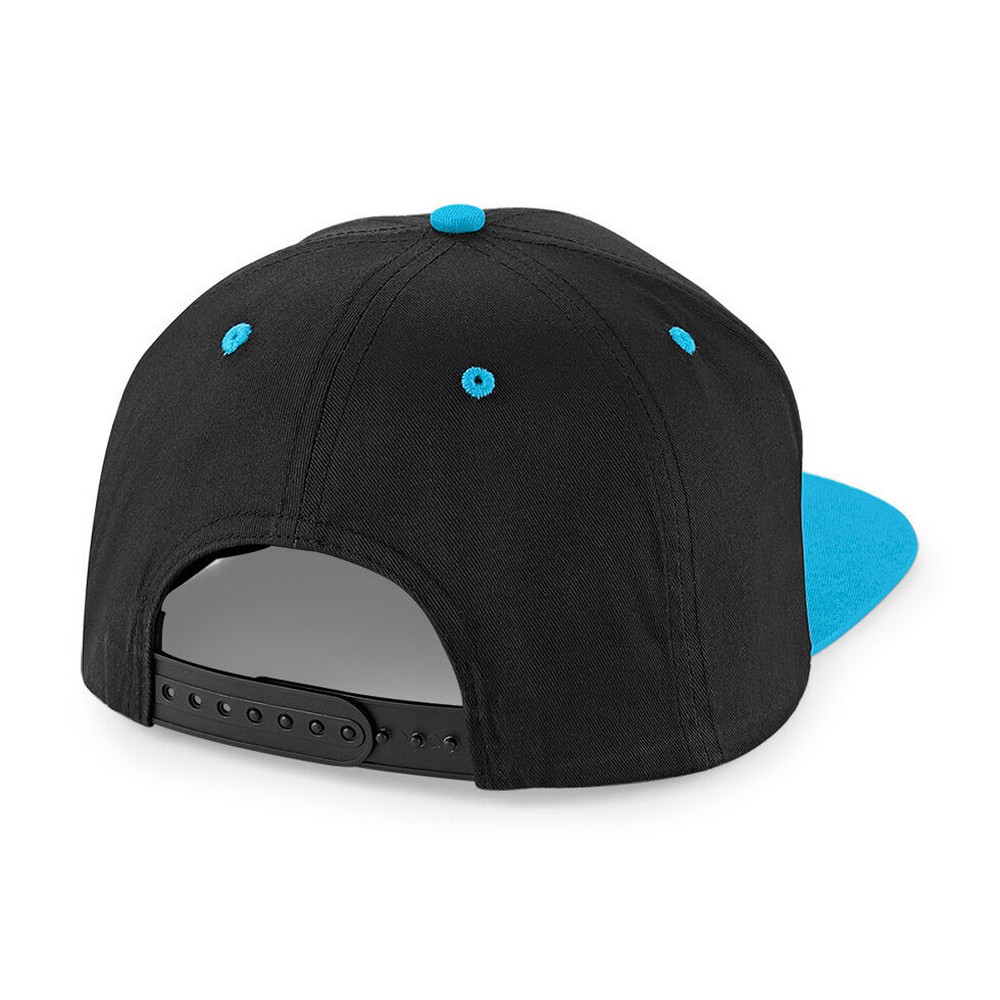 Beechfield - Unisex 5 Panel Contrast Snapback Cap (Pack of 2)