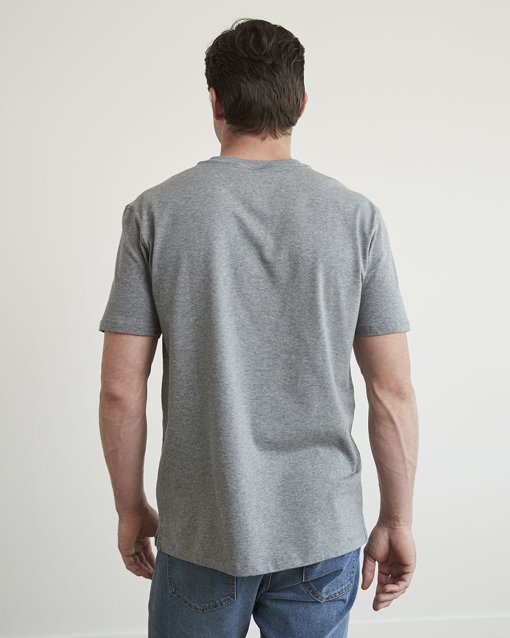 Supima Cotton (R) Henley Short Sleeve T-Shirt