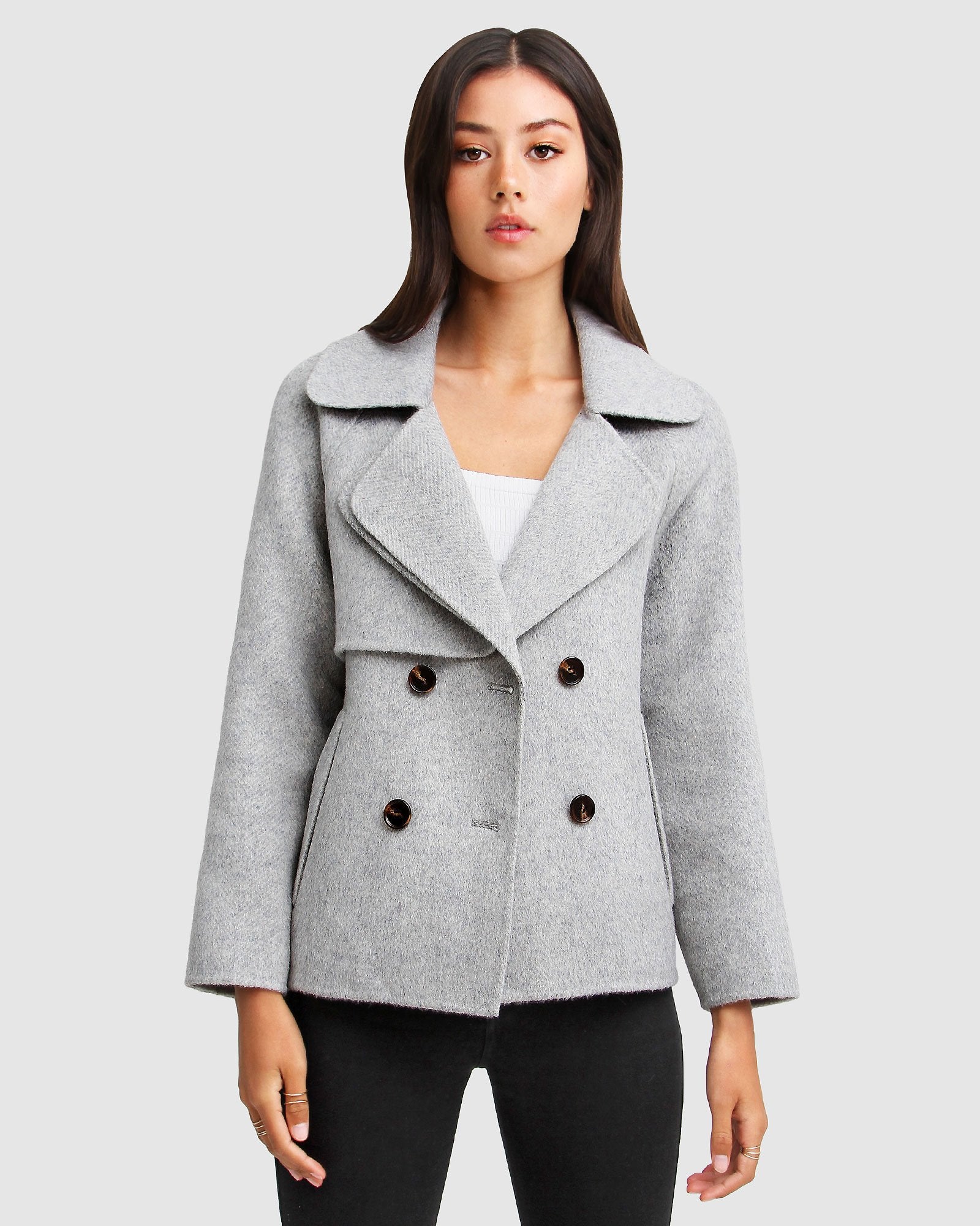 Belle & Bloom I'm Yours Wool Blend Peacoat