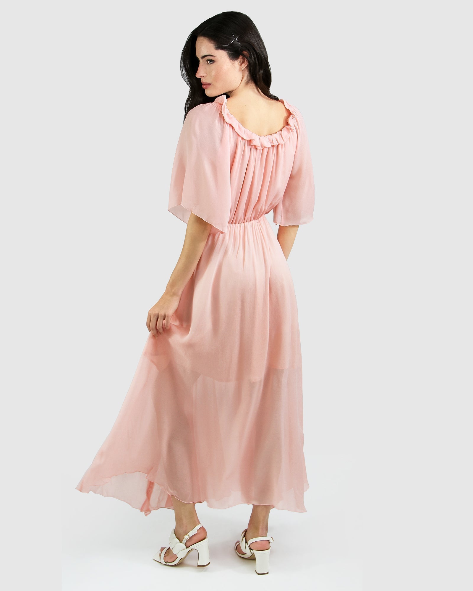 Belle & Bloom Amour Amour Ruffled Midi Dress