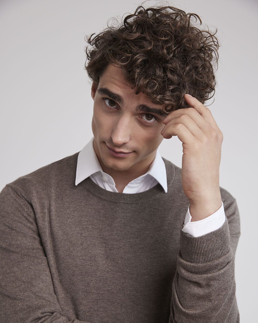 Solid Crew-Neck Sweater