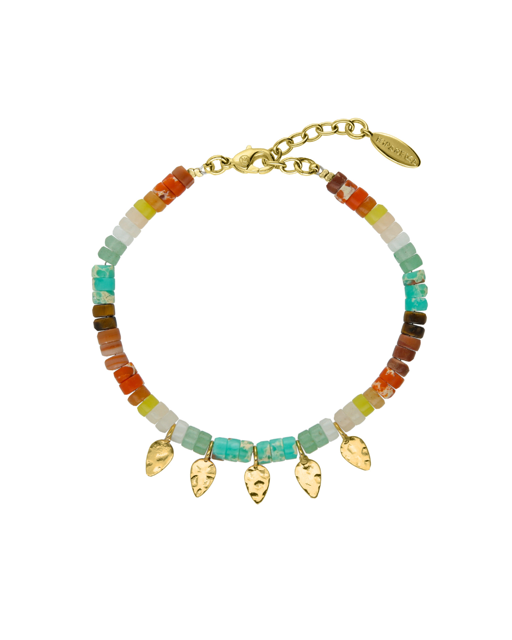 Himpanema BURRATI Gold & Multicolor Thin Bracelet