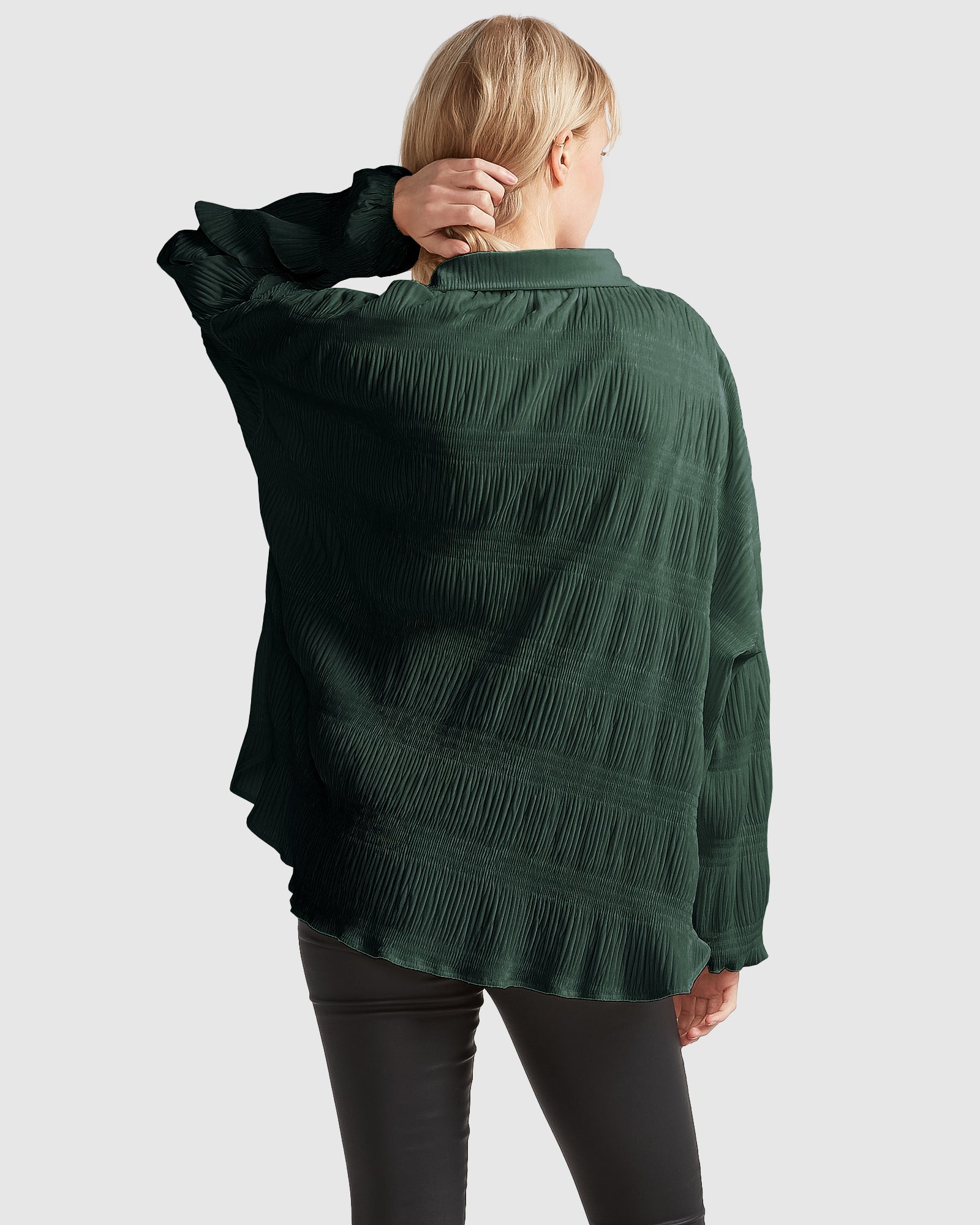 Belle & Bloom Serenade Velvet Plisse Shirt