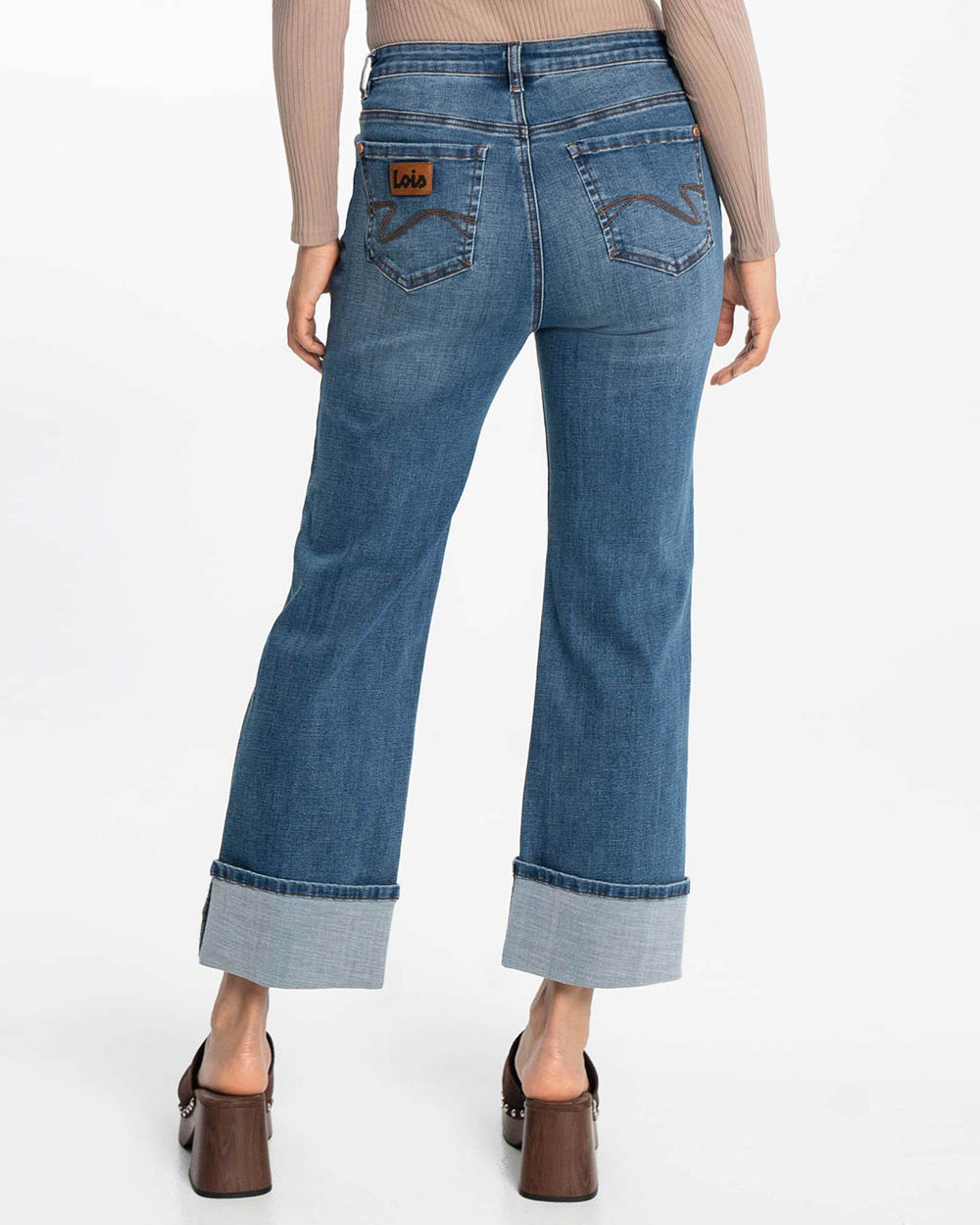 LOIS - Georgia Wide Denim Wash Jeans