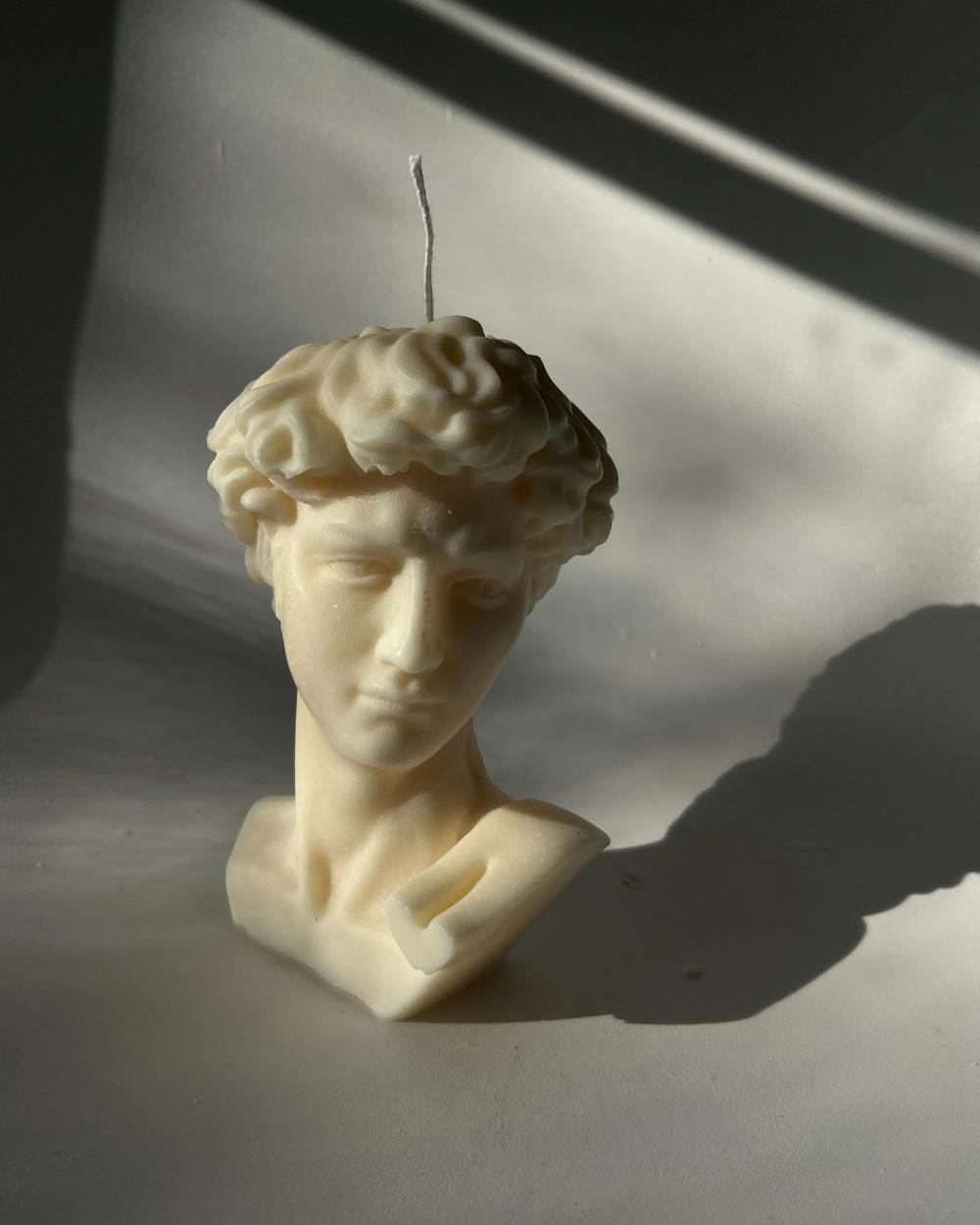 The David Candle | Bust of David Sculptural Candle Decor | AARAM LUX