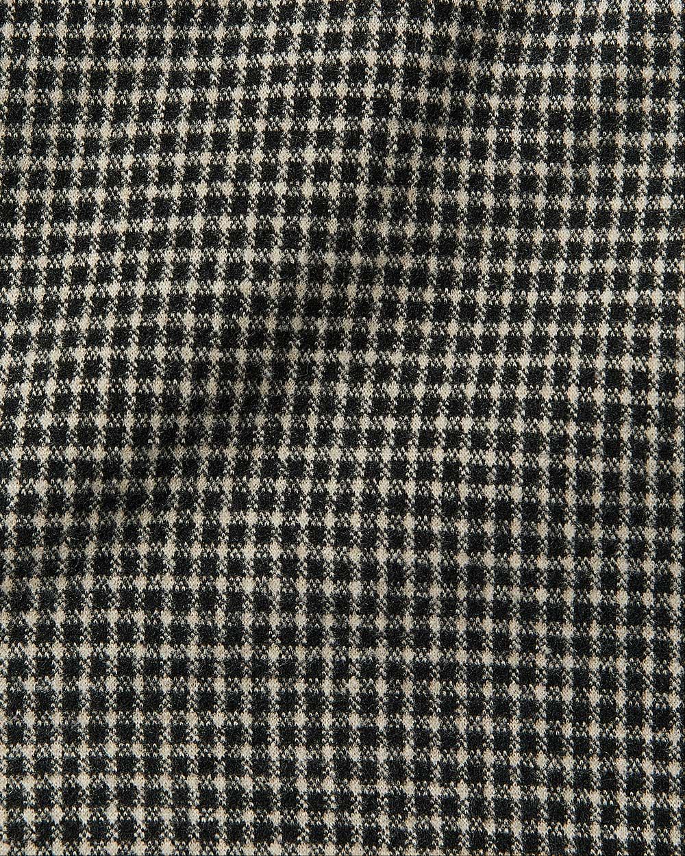 Straight-Leg Mid-Rise Checkered Ankle Pant