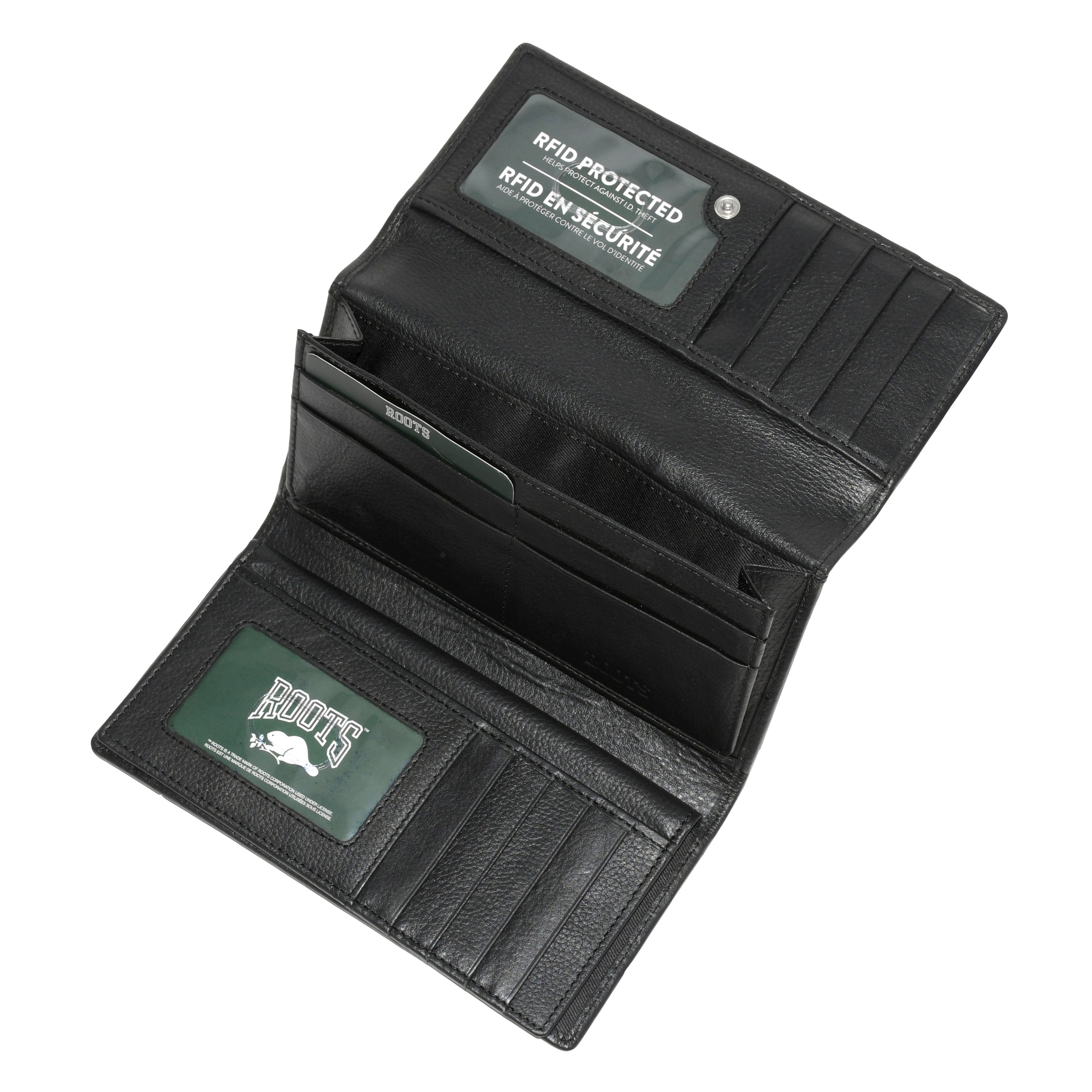 Roots Ladies' Large Checkbook Clutch Wallet