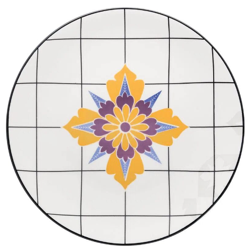 Oxford Coup Grid 20 Pieces Dinnerware Set Service for 4