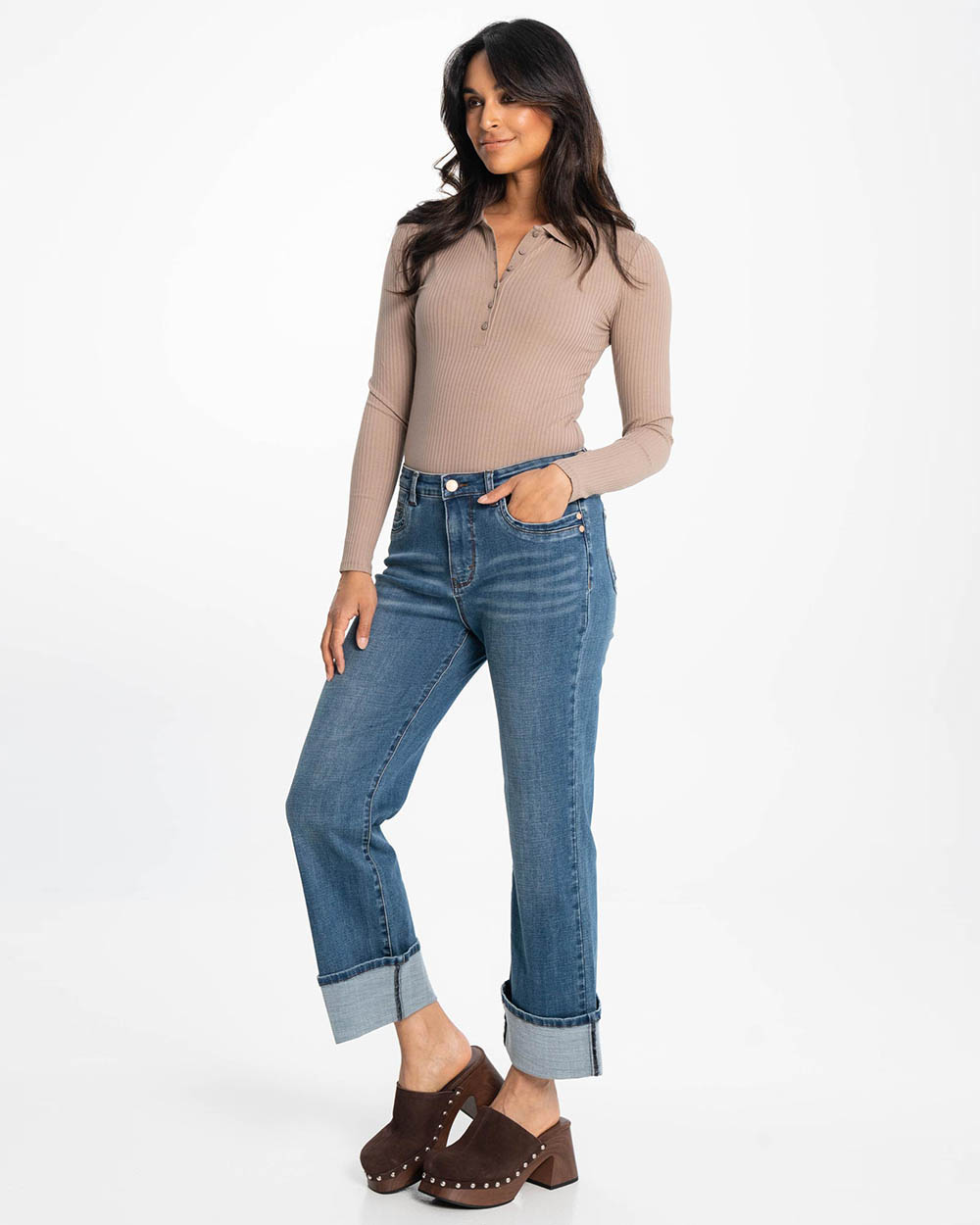LOIS - Georgia Wide Denim Wash Jeans