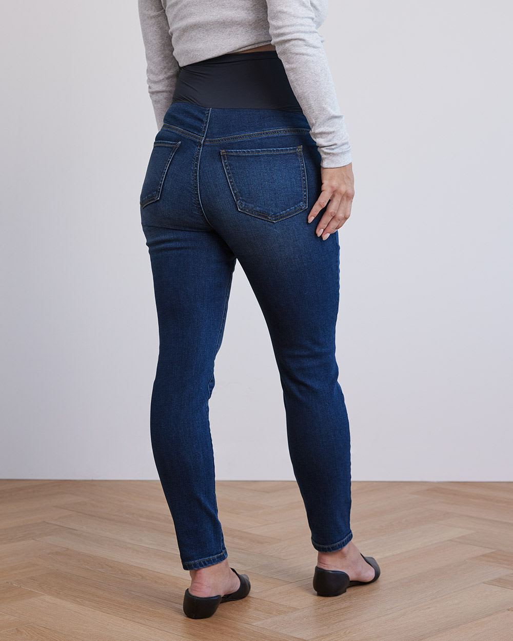 Medium Wash Natalie Jegging - Thyme Maternity