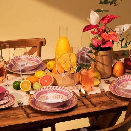 Oxford Unni Etna 30 Pieces Dinnerware Set Service for 6