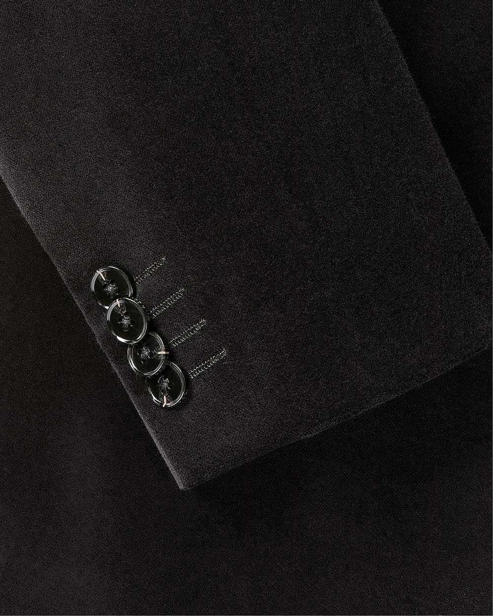 Tailored-Fit Velvet Suit Blazer