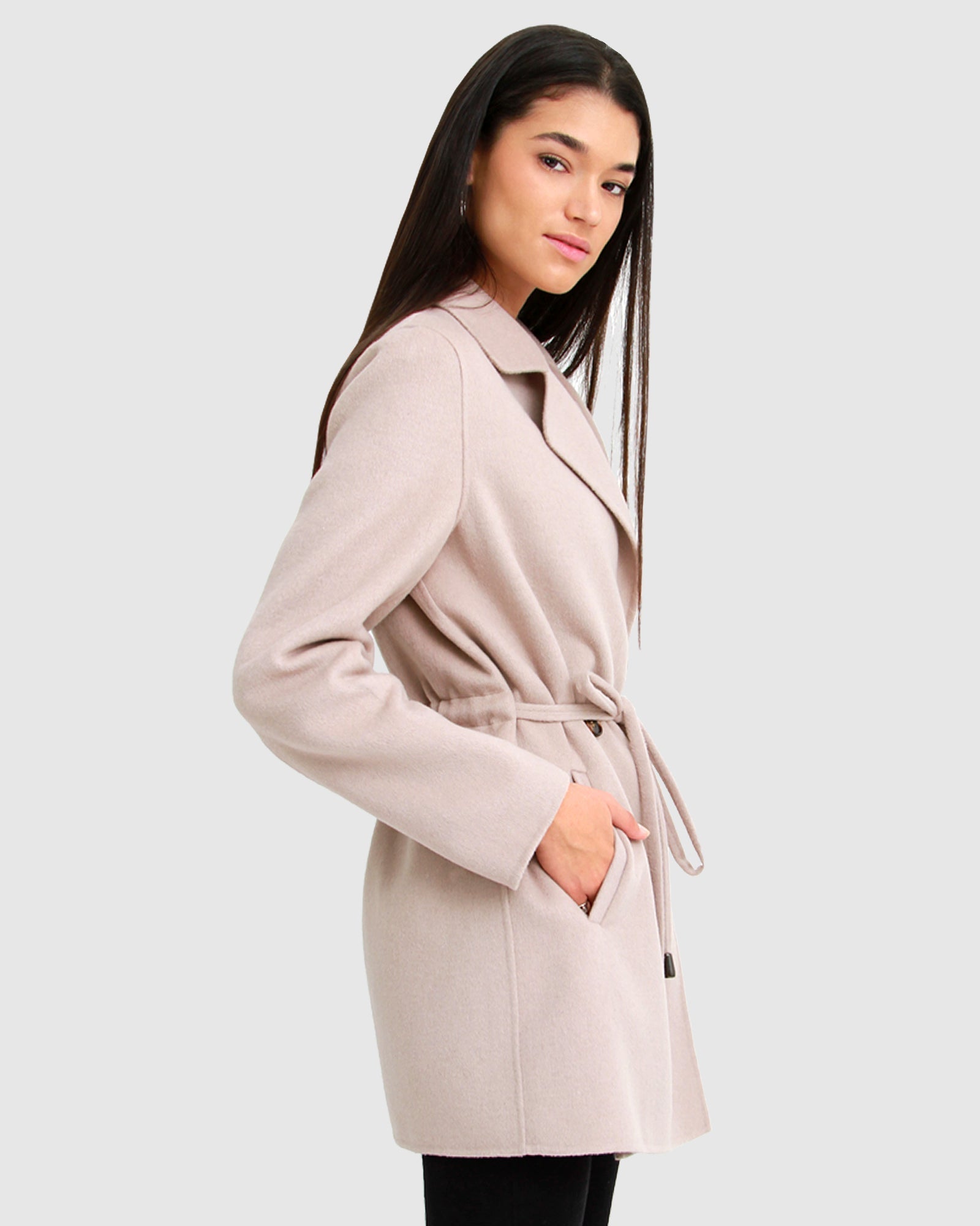 Belle & Bloom Electric Feel Drawstring Coat