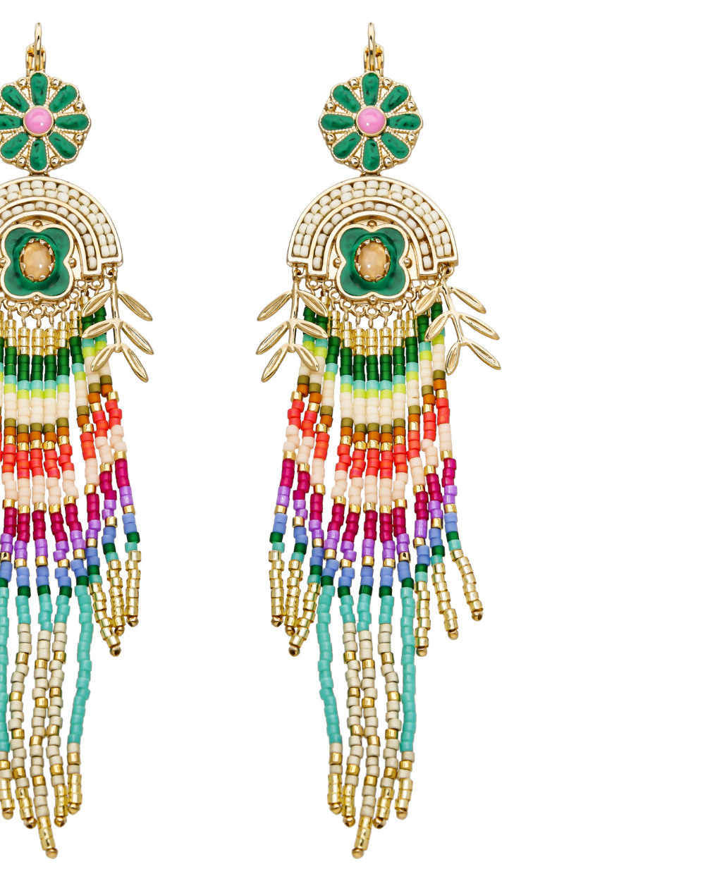 MEXICALI Gold & Multicolor Earrings