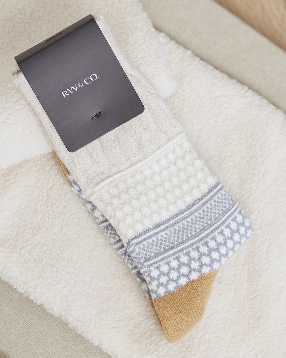 Cable-Knit Cozy Socks