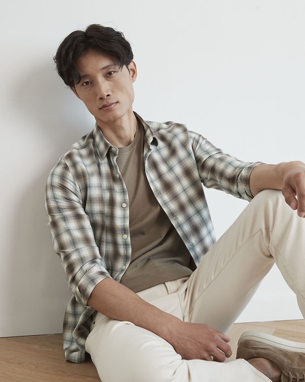 Short-Sleeve Crew-Neck Solid Tee