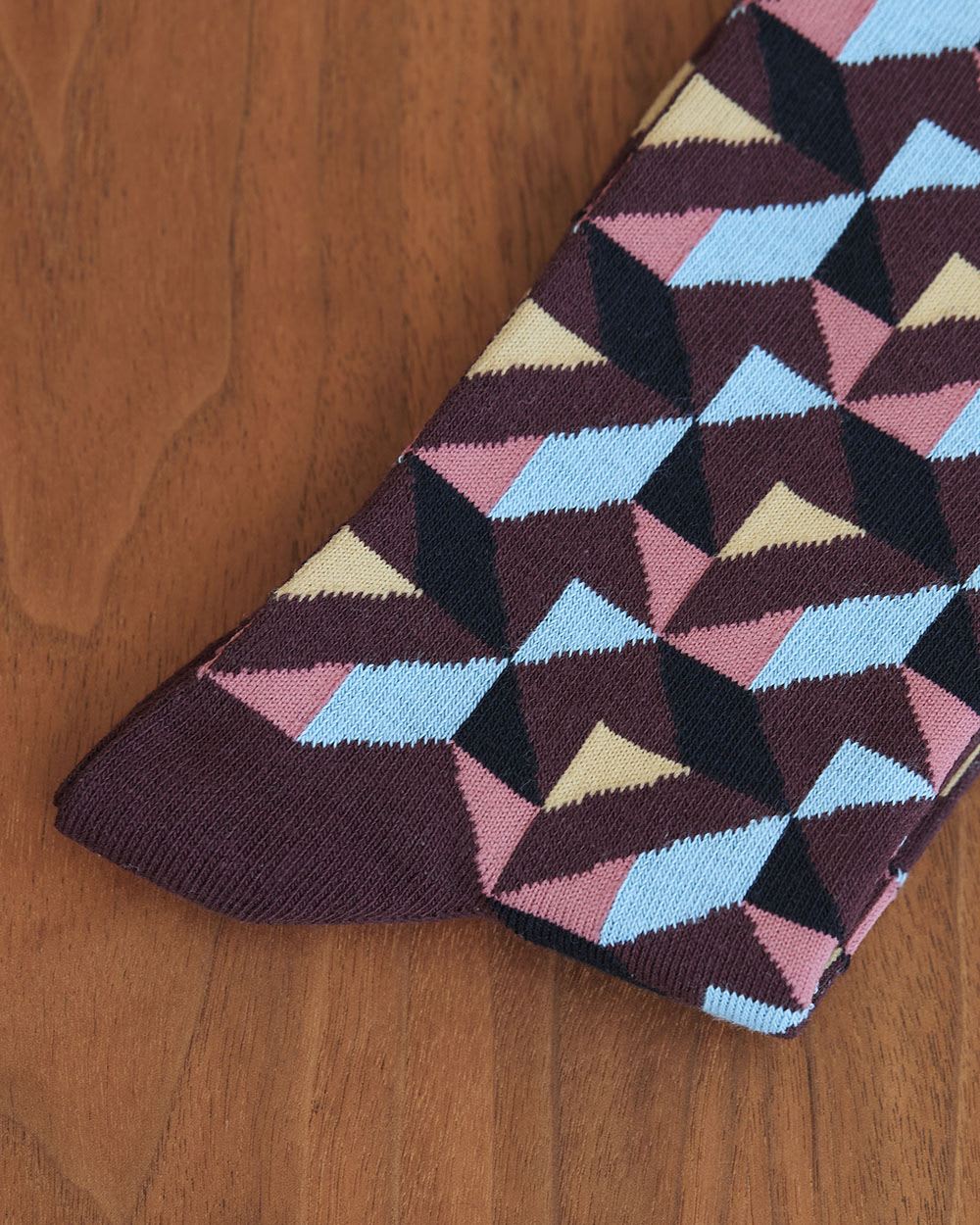Multicoloured Triangle Socks
