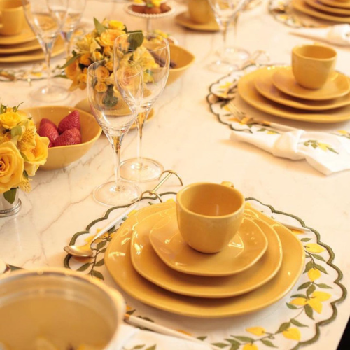 Oxford Ryo Passion Fruit 20 Pieces Dinnerware Set Service for 4