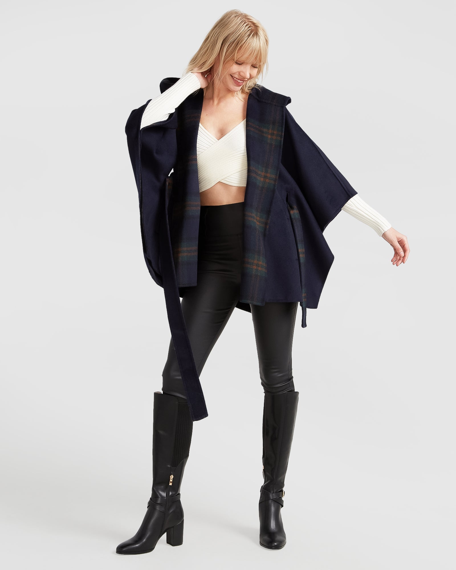 Belle & Bloom Jackson Landing Wool Blend Cape Coat