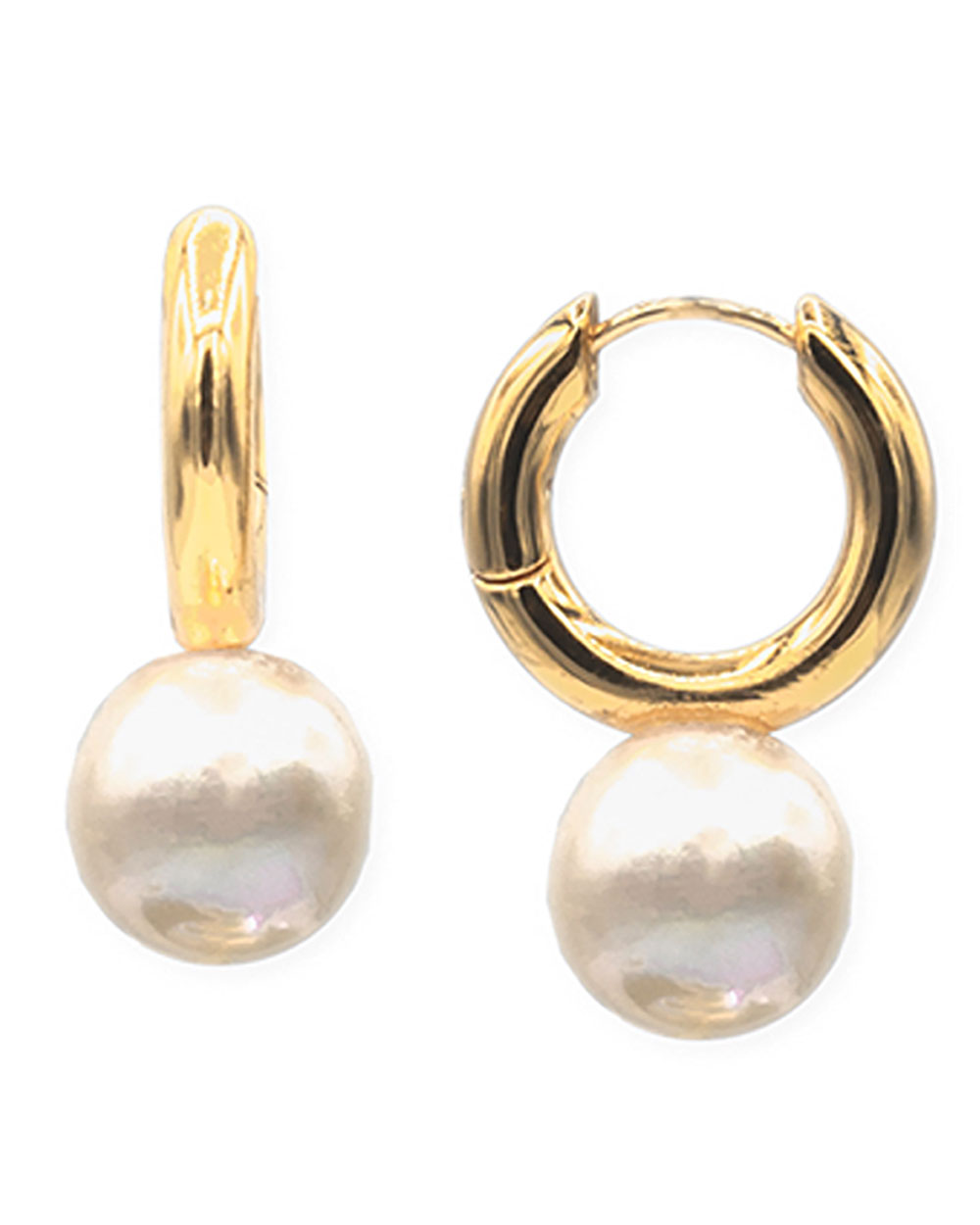 Kayde Freshwater Pearl Hoop Earrings - Syd + Pia NYC™