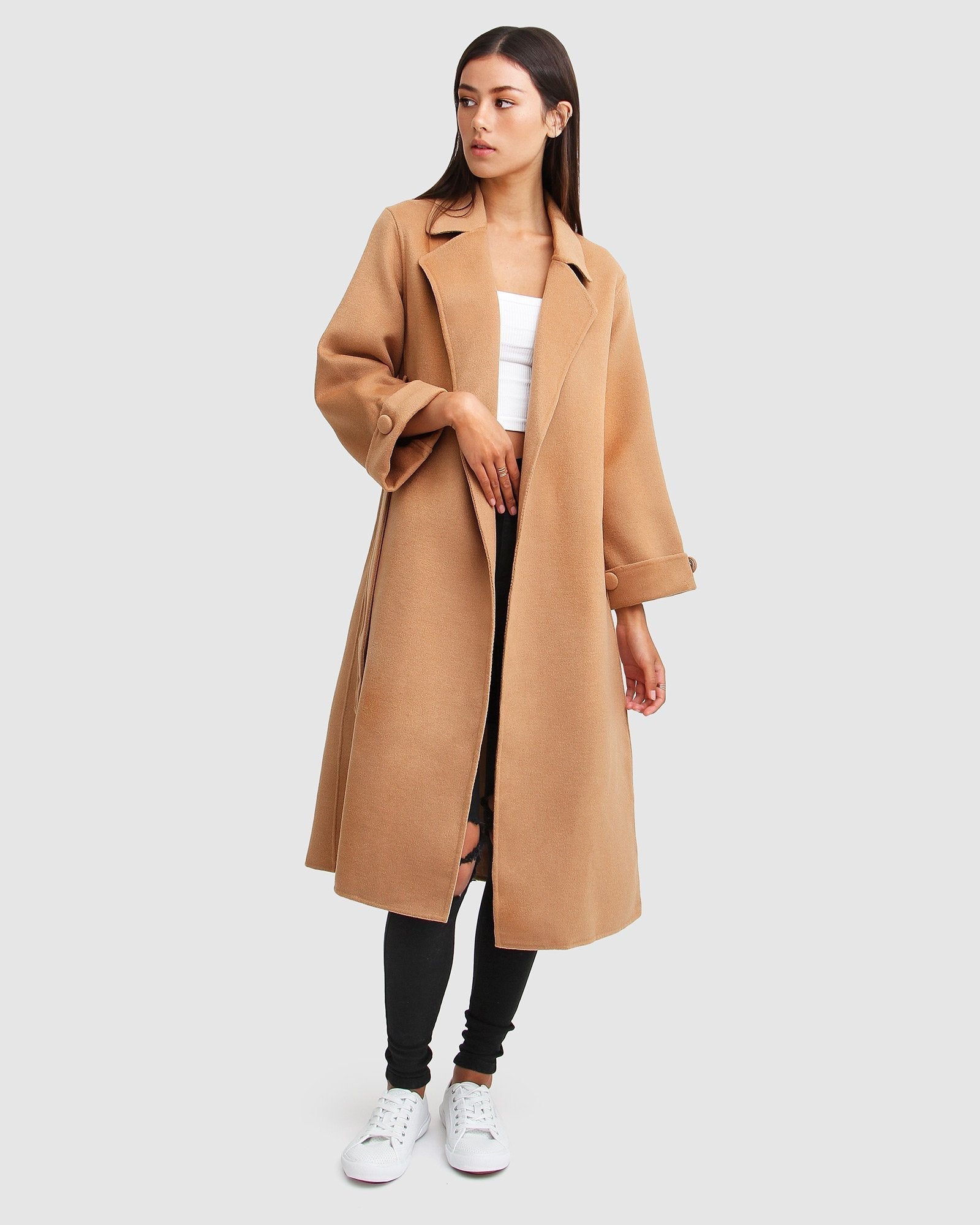 Belle & Bloom Stay Wild Oversized Wool Coat