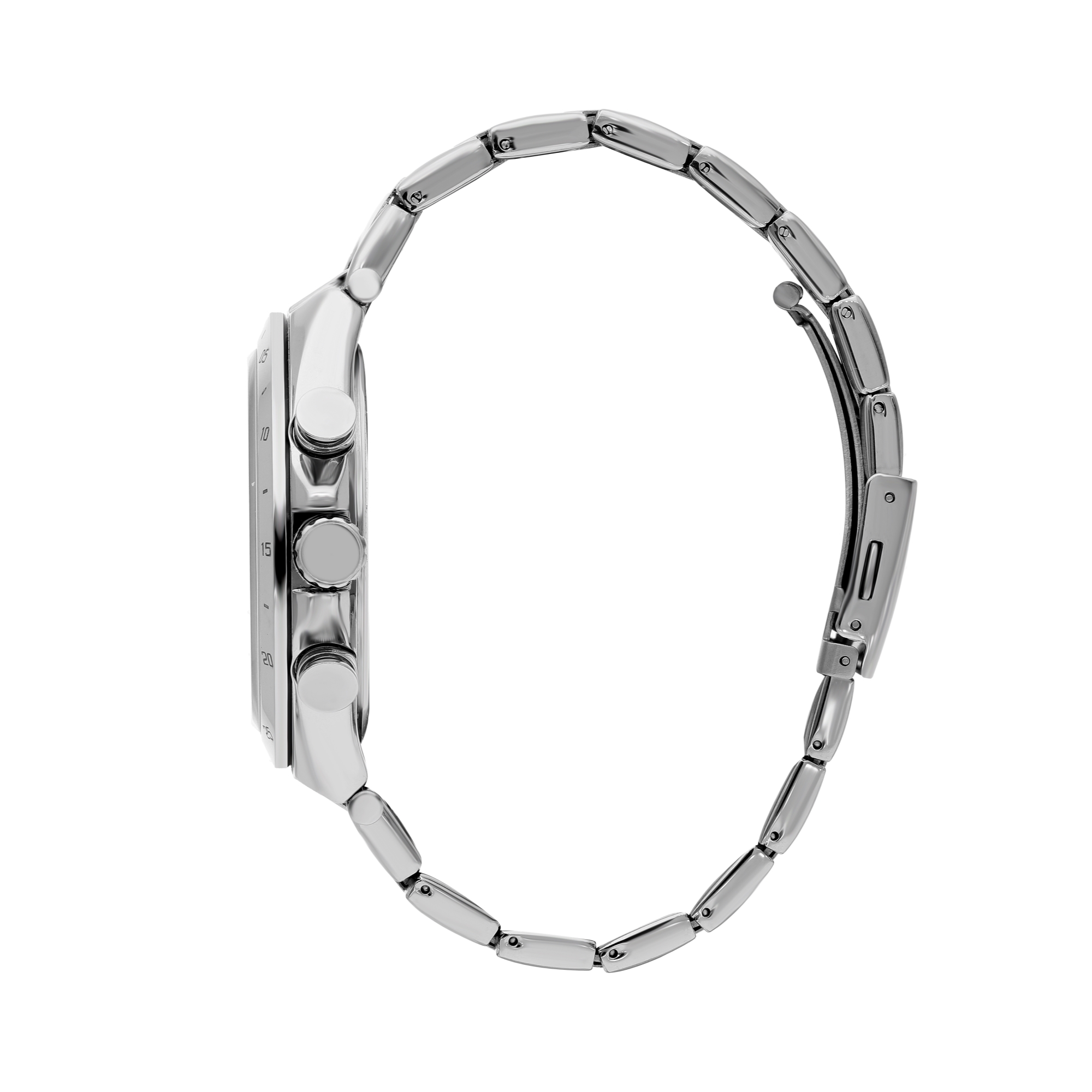 LEE COOPER-Men's Silver 47mm watch w/Black Dial