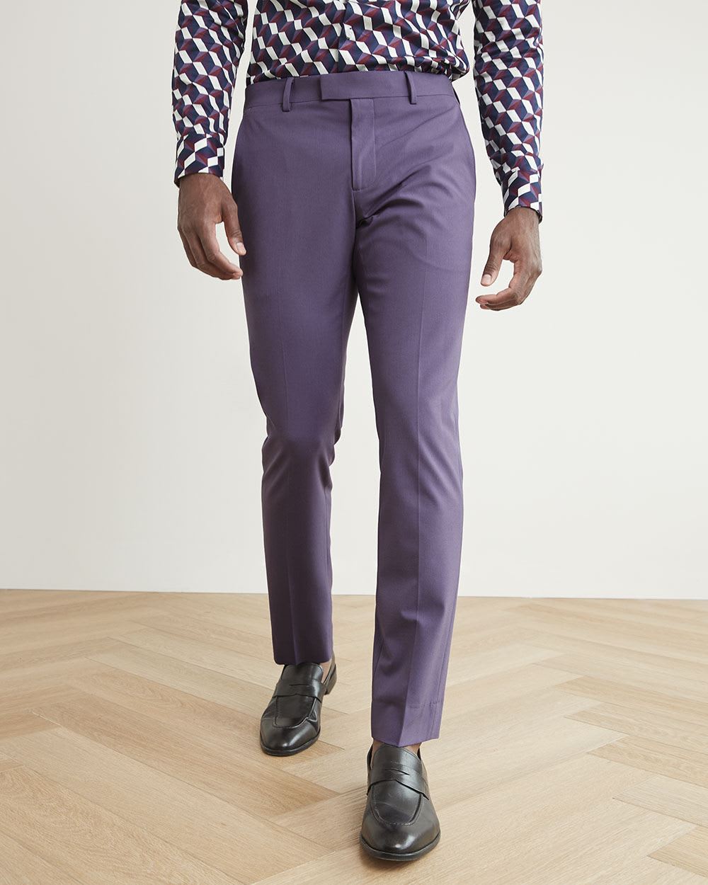 Slim-Fit Purple Suit Pant
