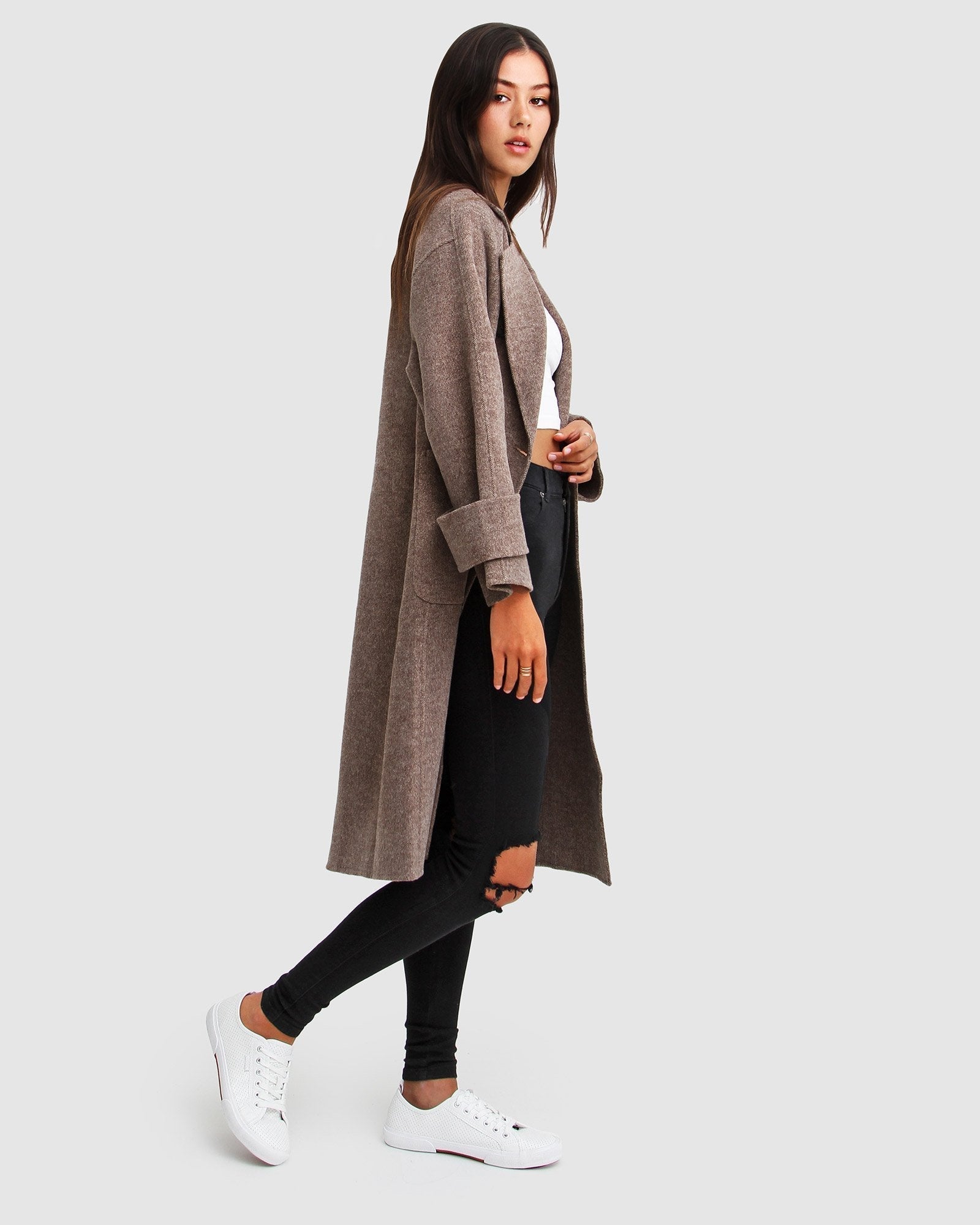 Belle & Bloom Rumour Has It Oversized Wool Blend Coat