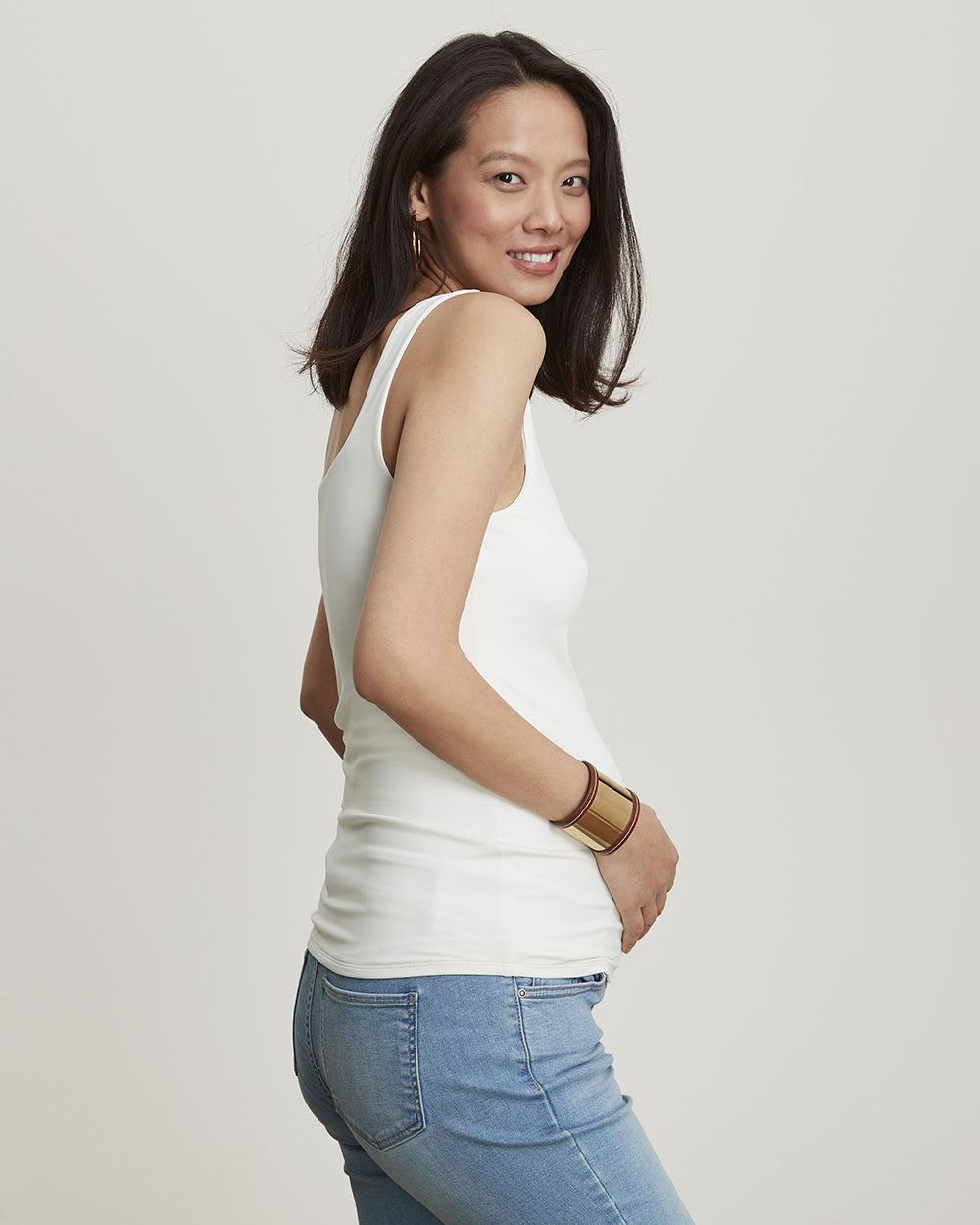 Square-Neck Bodycon Cami - Thyme Maternity