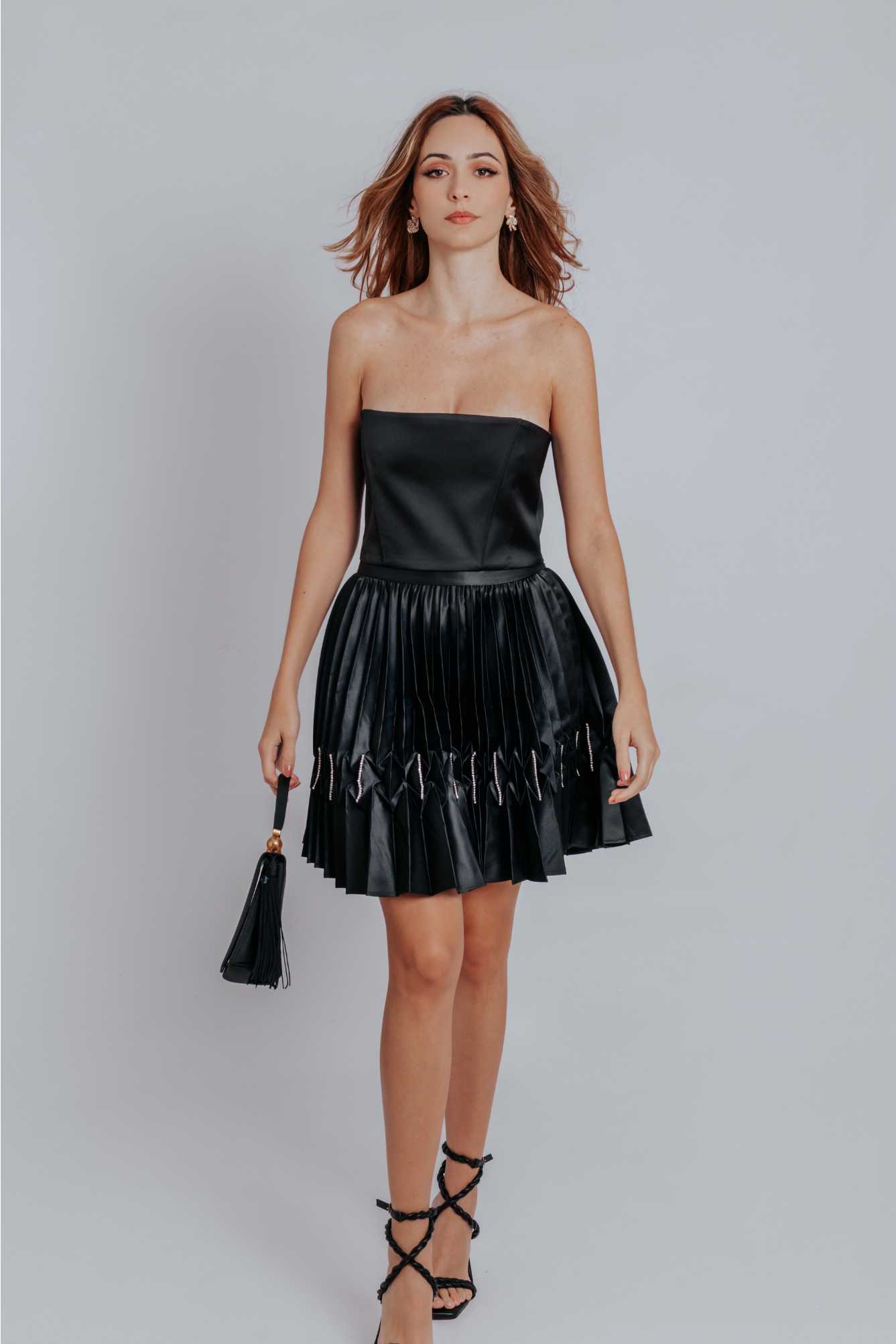 Akalia Audrey Knife Pleat Skirt